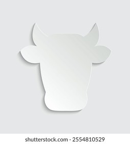 cow icon vector ox icon farmer sign