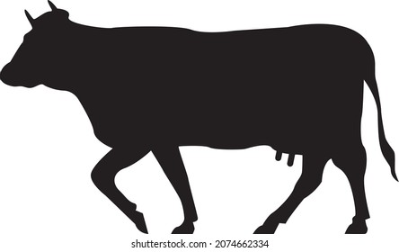 Cow icon for web and mobile