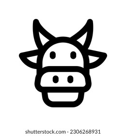 icono de vaca para tu diseño de sitio web, logotipo, aplicación, interfaz de usuario.
