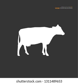 cow icon.bull icon.cattle concept. vector illustration.