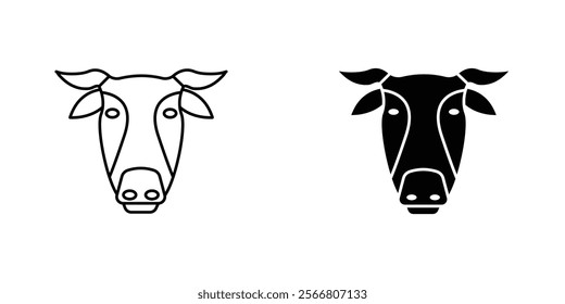 Cow icons pack for apps and web UI designs