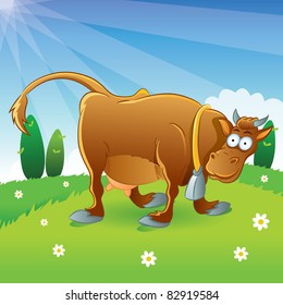 Cow Illustration Cartoon