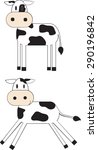 Cow Illustration Cartoon Vector