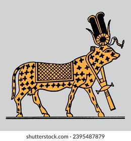 Cow image of the goddess Ishtar symbol of Sumerian civilization