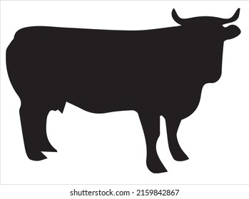 Cow Isolated On White Background.eps