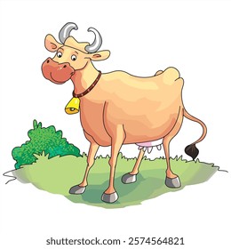 Cow isolated on white background