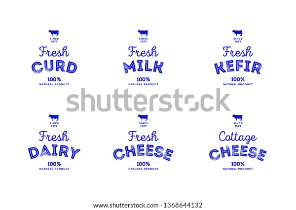白い背景に牛 牛乳 乳製品 チーズ カード ヨーグルト ケフィアのロゴ ロゴタイプ 肉屋の看板 牛肉 農場のシンボル エンブレム シンボル スタンプ ベクター画像ステンシルイラスト スケッチ のベクター画像素材 ロイヤリティフリー