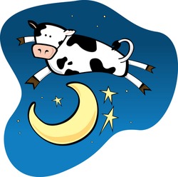 Cow Moon Jumping Free Stock Photo - Public Domain Pictures