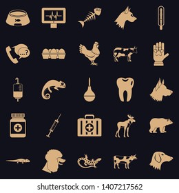 Cow leech icons set. Simple set of 25 cow leech vector icons for web for any design