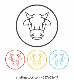 cow line icon