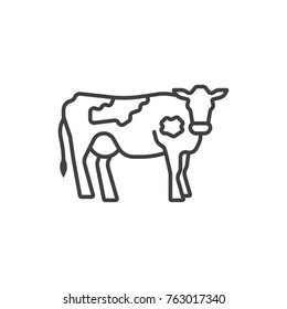 Cow line icon.