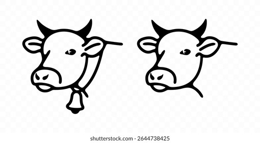 Vaca, gado, bovinos, criação de bovinos e de animais, desenho gráfico. Agricultura, agricultura, exploração agrícola, animal e animal de estimação, desenho vetorial e ilustração