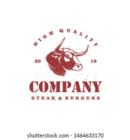 Cow Logo Design Template. Icon
