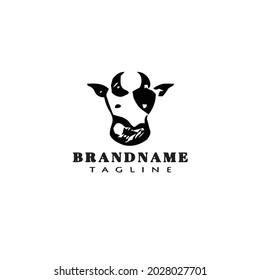 cow logo design template icon modern vector simple