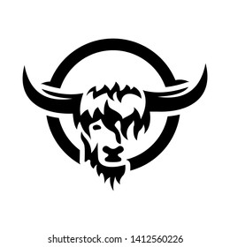 cow logo design template, vector