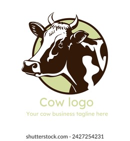 Cow logo design cow vector cow logo 