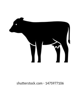 Cow logo. Icon design. Template elements