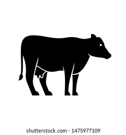 Cow logo. Icon design. Template elements