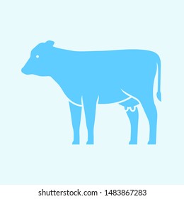 Cow logo. Icon design. Template elements