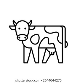 Logotipo de la vaca. Diseño de iconos. Elementos de Plantilla