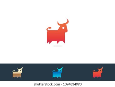 Cow Logo illustration Icon Vector Template