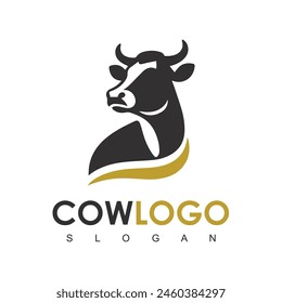 Cow Logo. Premium Cow farm product logo design vector. Vintage Cattle Angus Beef logo