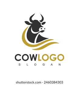 Cow Logo. Premium Cow farm product logo design vector. Vintage Cattle Angus Beef logo