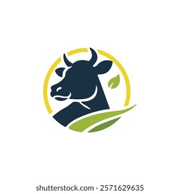 Cow Logo. Premium Cow farm product logo design vector. Vintage Cattle Angus Beef logo