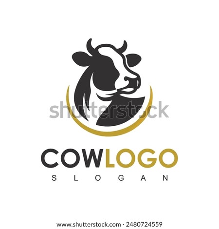 Cow Logo. Premium Cow farm product logo design vector. Vintage Cattle Angus Beef logo