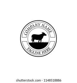 cow logo template