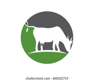 Cow logo template