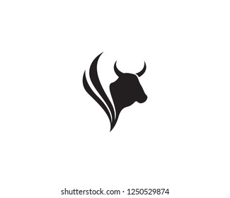 Cow Logo Template vector icon illustration design