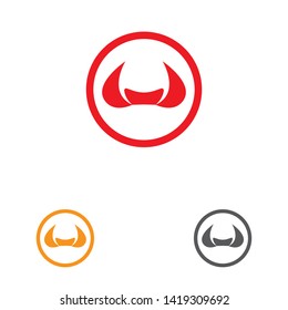 Cow Logo Template vector icon illustration design