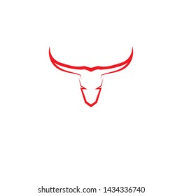 Cow Logo Template vector icon illustration design