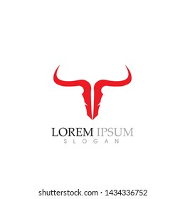 Cow Logo Template vector icon illustration design