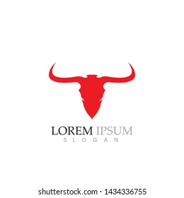 Cow Logo Template vector icon illustration design
