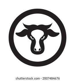 Cow logo template vector icon design