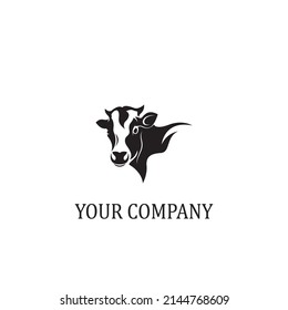 Cow Logo Template vector icon illustration design