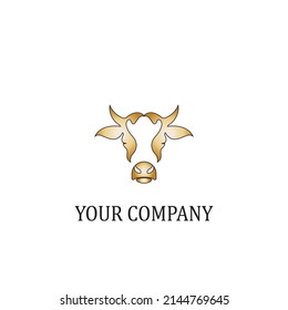 Cow Logo Template vector icon illustration design