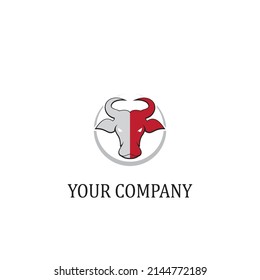 Cow Logo Template vector icon illustration design