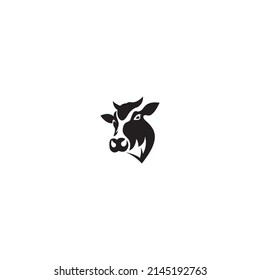 Cow Logo Template vector icon illustration design