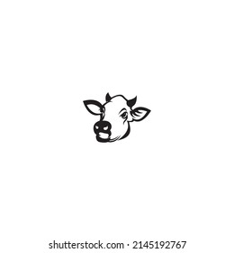 Cow Logo Template vector icon illustration design