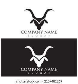 Cow Logo Template vector icon illustration design