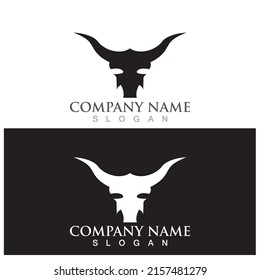 Cow Logo Template vector icon illustration design