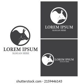 Cow Logo Template vector icon illustration design