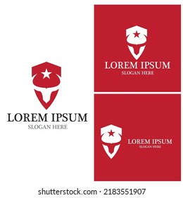 Cow Logo Template vector icon illustration design