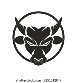 Cow Logo Template vector icon illustration design