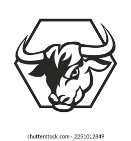 Cow Logo Template vector icon illustration design