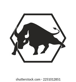 Cow Logo Template vector icon illustration design
