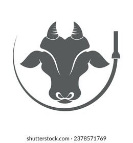 Cow Logo Template vector icon illustration design